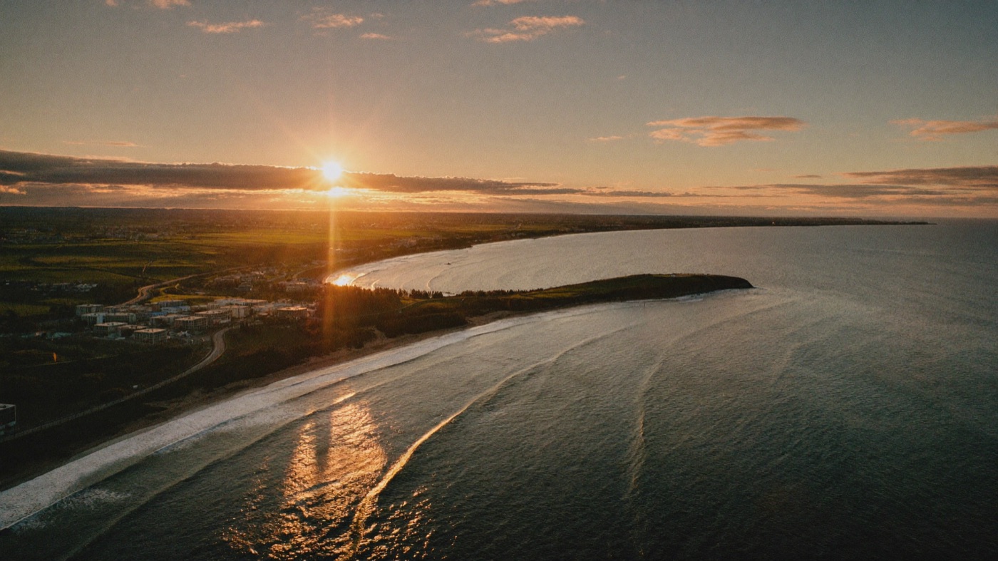 The Northern Beaches coastline at sunrise