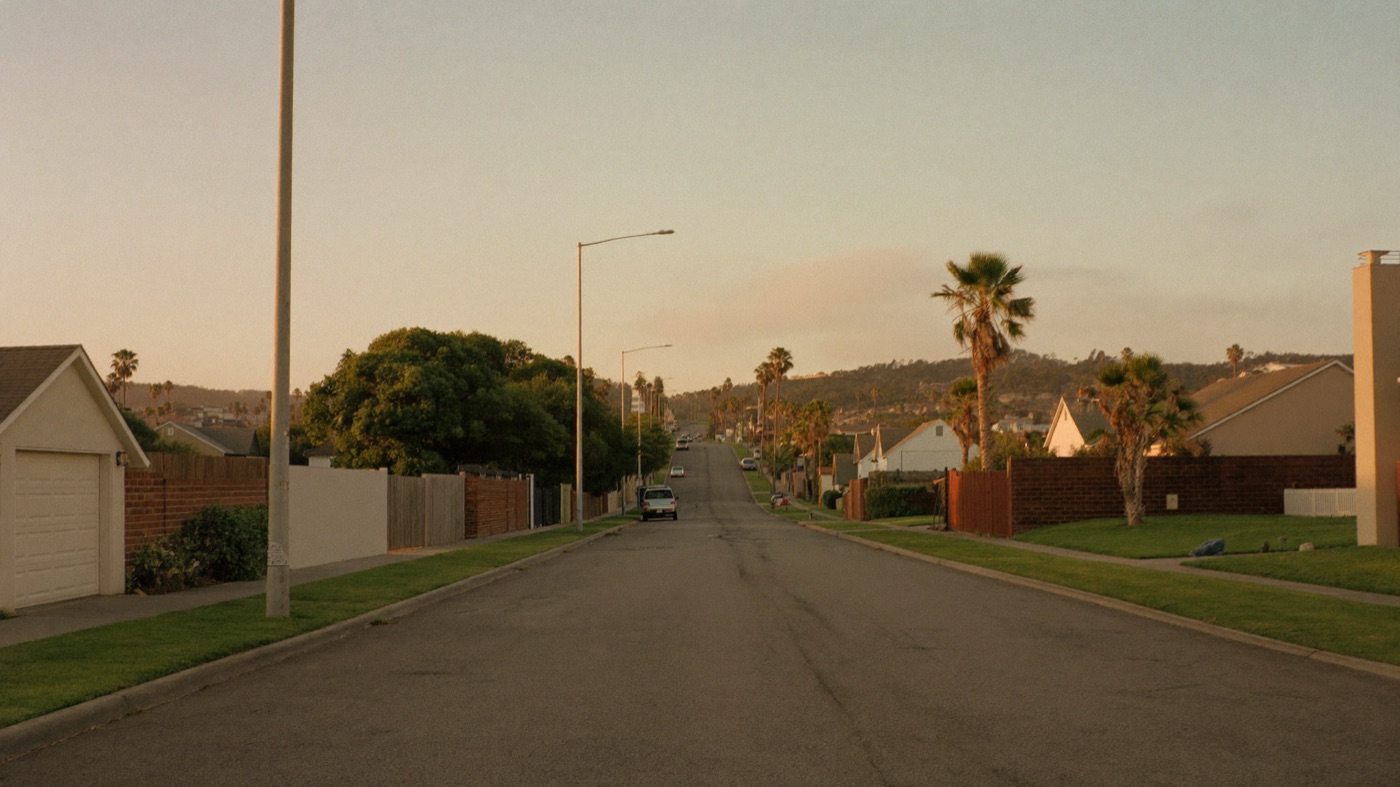 A quiet Northern Beaches street at golden hour